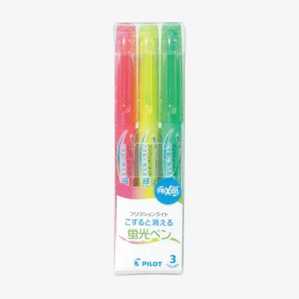 Frixion Light Erasable Spotliter – 3 Colours Pack