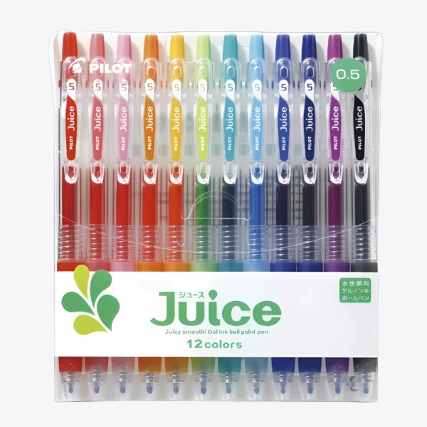 Juice Gel Pen 0.5MM - 12 Colours Pack